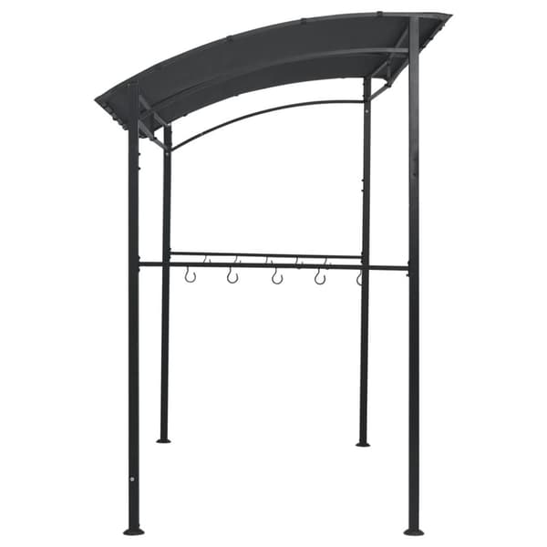 Grilltält 215x150x220 cm antracit stål