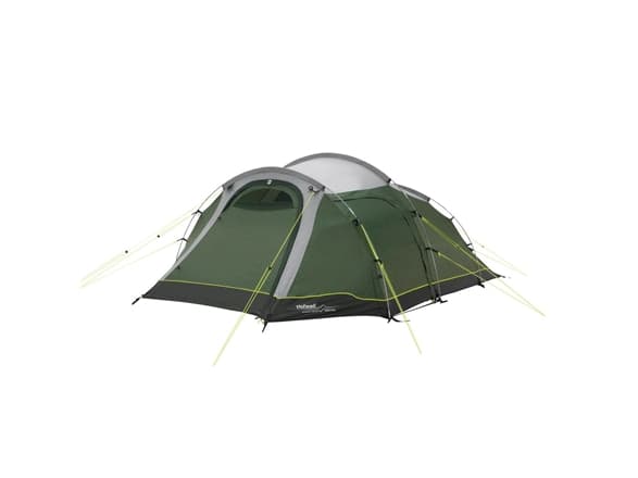 Outwell Earth 4 Plus Four Room Tunnel Tent for 4 Persons, Žalias | Outwell
