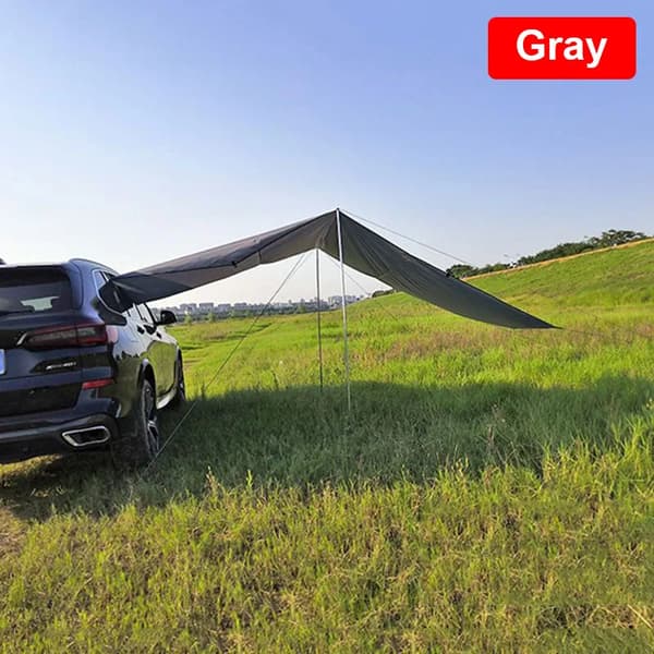 Utomhus Campingtält, Vattentåligt, Rymligt för över 8 personer,Grå, 440X200CM