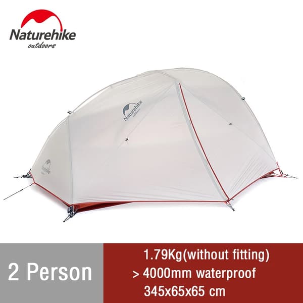 Camping telt, letvægts, vandtæt,Grå - 3 sæsoner