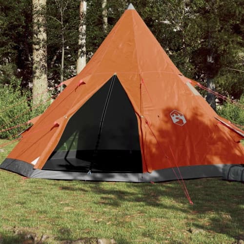Tipi-tält 4 personer orange vattentätt