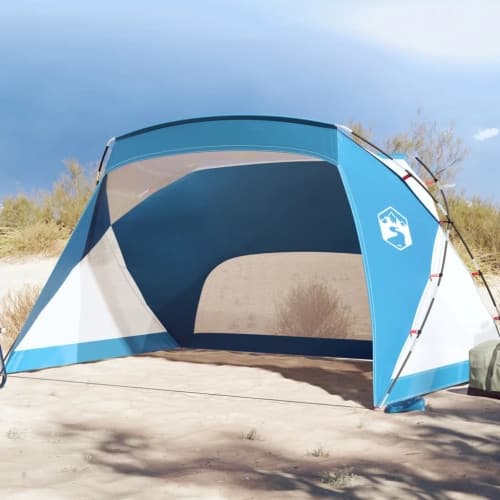 Strandtält azurblå 274x178x170/148 cm 185T polyester