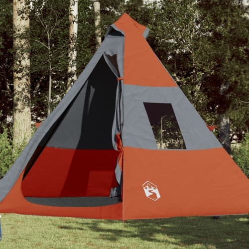 Tipi-tält 7 personer orange vattentätt