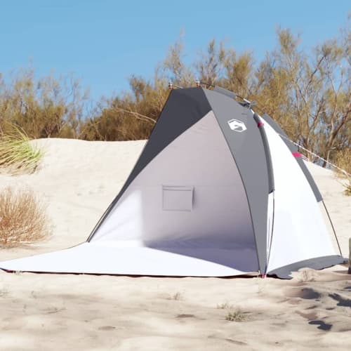 Strandtält grå 268x223x125 cm 185T polyester