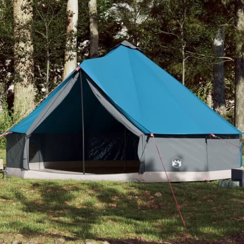 Familjetält tipi 12 personer blå vattentätt
