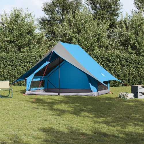 Camping Tält A-Frame 5-Person Blå Vattentätt