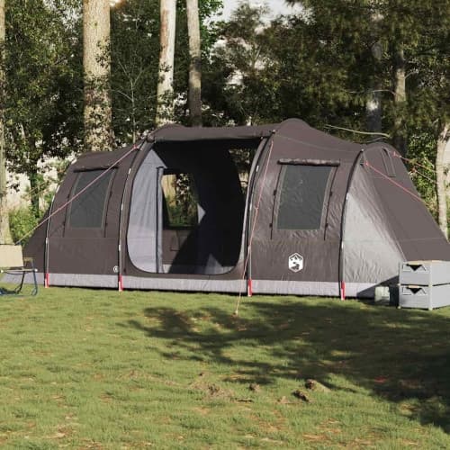 Campingtält tunnel 4 personer brun vattentätt