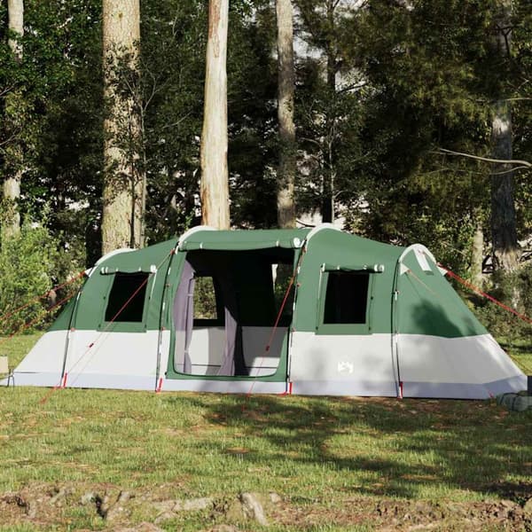Campingtält tunnel 6 personer grön vattentätt