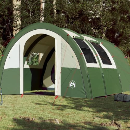 Campingtält tunnel 4 personer grön vattentätt