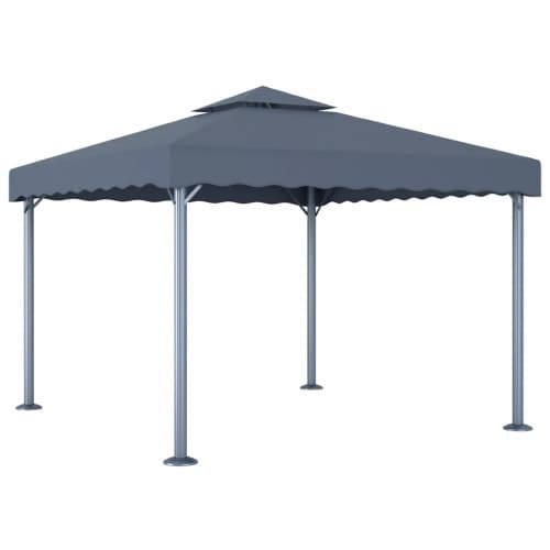 Paviljong 300x300 cm antracit aluminium