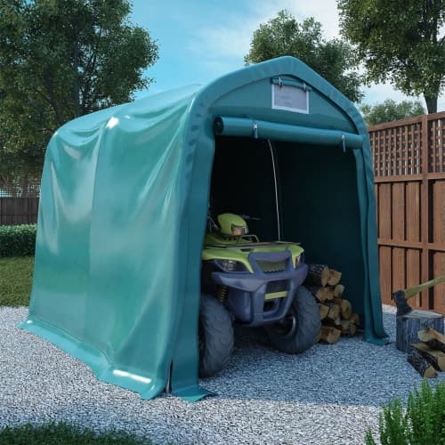 Garagetält PVC 1,6x2,4 m grön