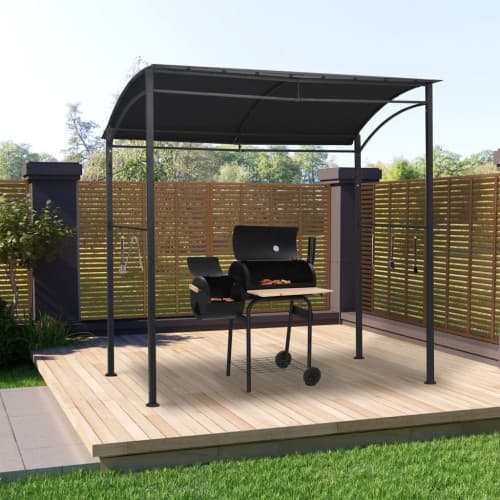 Grilltält 215x150x220 cm antracit stål