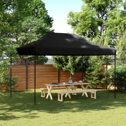 Pop-Up hopfällbart partytält 440x292x315 cm svart