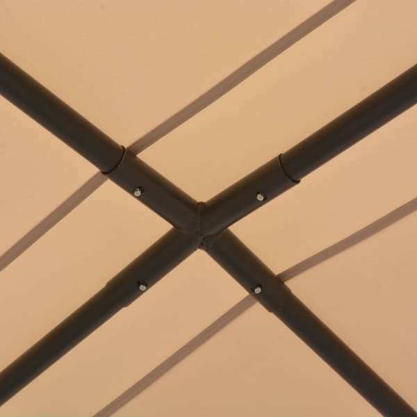 Paviljong 3x3 m stål beige