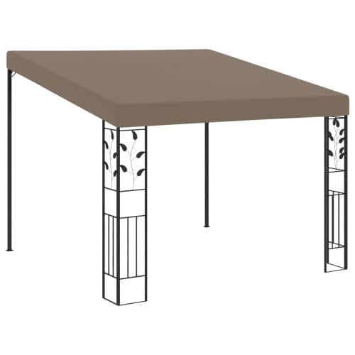 Väggmonterad paviljong 3x3x2,5 m taupe