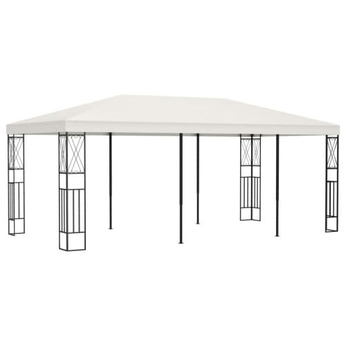 Paviljong 3x6 m gräddvit tyg