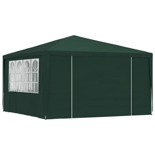 Professionellt partytält med väggar 4x4 m grön 90 g/m²
