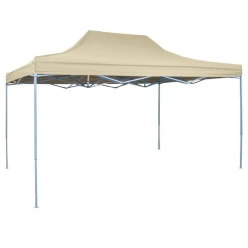 Pop-Up hopfällbart partytält 3x4,5 m gräddvit