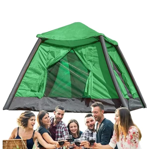 Utomhus Uppblåsbar Tält, Snabb Automatisk Uppställning, Dubbel Lager Design,grön
