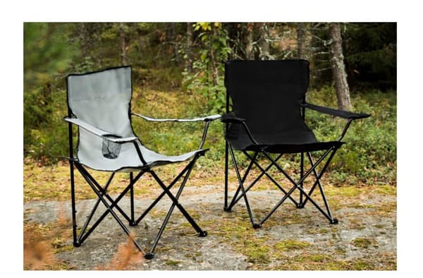 Atom campingstol Sammenklappelig med armlæn