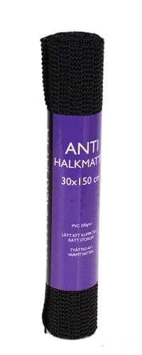Antiglid Skridsikker måtte sort 30x150cm