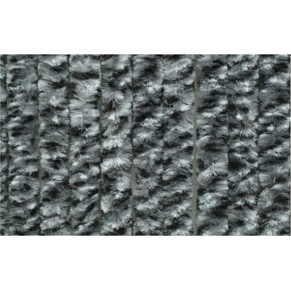 Chenille Dørgardin 56x185 cm grå / hvid / sort