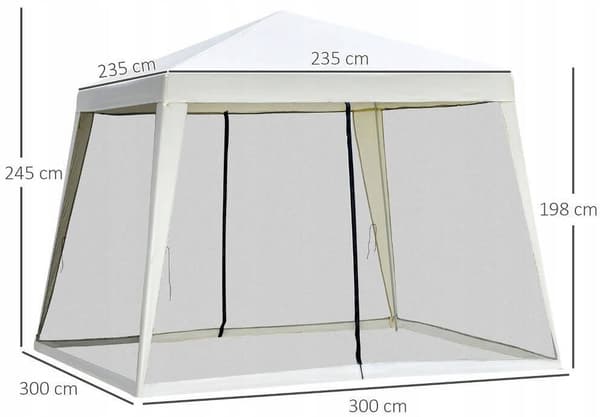 Pavilion 3X3 G1015 HVID MED MYGGENET