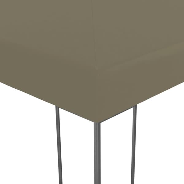 Paviljong med ljusslinga LED 3x3 m taupe