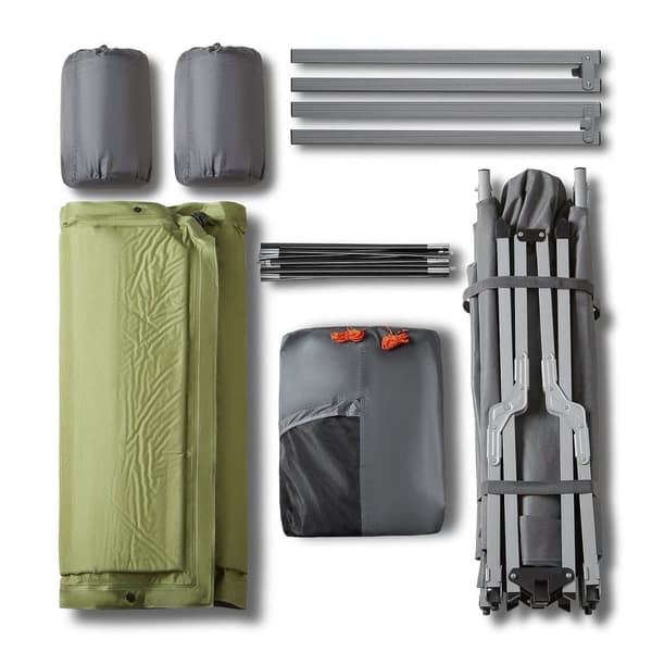 Campingtält, OGS60-L-HG, 194L x 145W x 157H cm, Grå