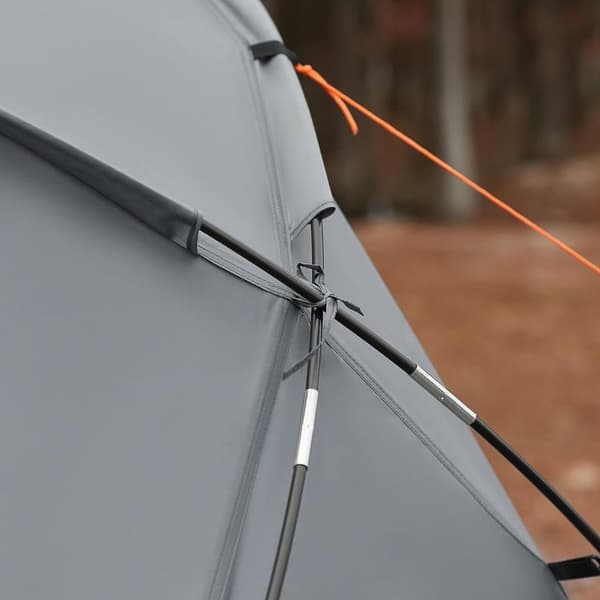 Hopfällbar Camping Säng, OGS60-HG, 102.50x28.00x28.00 cm, Grå