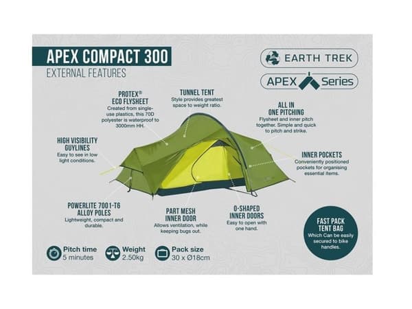 VANGO APEX COMPACT 300 -teltta