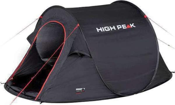 High Peak Vision 2, Camping, Tunneltält, 1,86 kg, Svart Svart