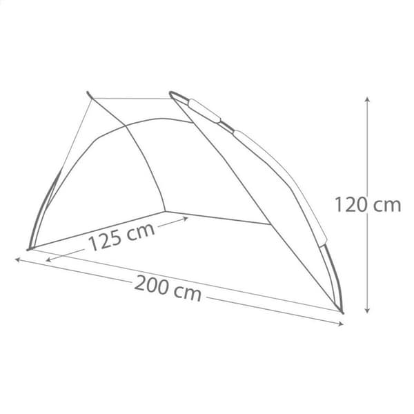Vindruta Aktive 200 x 120 x 125 cm Blå Orange (4 antal)