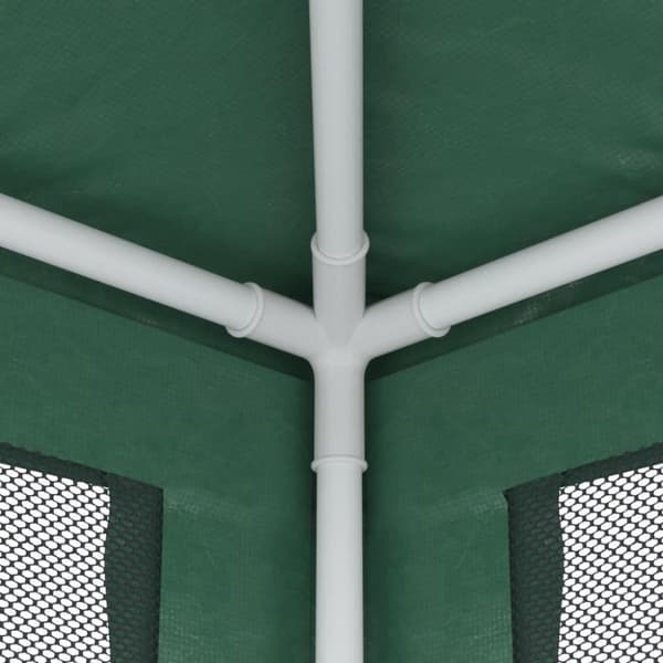 Partytält med 4 sidoväggar i nät 3x3 m HDPE grön
