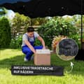 Miniatyrbild 8 av 11: Rootz 3x3m pop -up pavilion - trädgårdstält - höjdjusterbar - UPF50+ UV -skydd - 297x297x287cm - 6-9 personer - blå - rullväska ingår