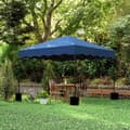 Miniatyrbild 9 av 11: Rootz 3x3m pop -up pavilion - trädgårdstält - höjdjusterbar - UPF50+ UV -skydd - 297x297x287cm - 6-9 personer - blå - rullväska ingår