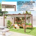 Pikkukuva 4 / 10: Rootz 3x4m Garden Pergola - Säädettävä terassi katto - Ulkopaviljonki - UPF30+ Auringonsuojaus - 382x300x232cm