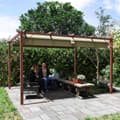 Pikkukuva 7 / 10: Rootz 3x4m Garden Pergola - Säädettävä terassi katto - Ulkopaviljonki - UPF30+ Auringonsuojaus - 382x300x232cm