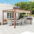 Pikkukuva 8 / 10: Rootz 3x4m Garden Pergola - Säädettävä terassi katto - Ulkopaviljonki - UPF30+ Auringonsuojaus - 382x300x232cm