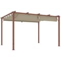 Pikkukuva 10 / 10: Rootz 3x4m Garden Pergola - Säädettävä terassi katto - Ulkopaviljonki - UPF30+ Auringonsuojaus - 382x300x232cm