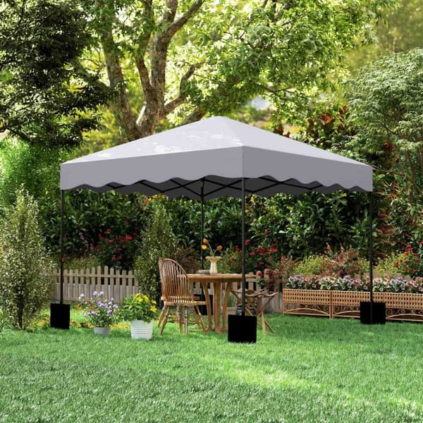 Rootz 3 x 3m pop -up pavilion - trädgårdstält - justerbar lusthus - UV -skydd - 297x297x287cm