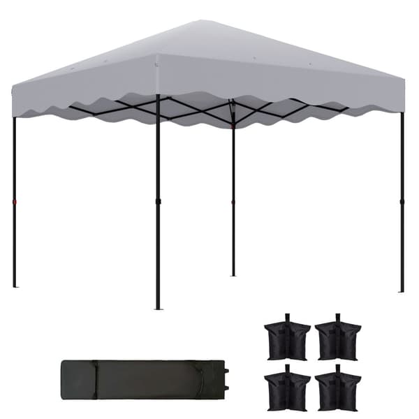 Rootz 3 x 3M Pop -up Pavilion - Puutarhateltta - Säädettävä huvimaja - UV -suoja - 297x297x287cm