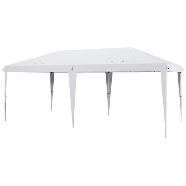 Rootz 6 x 3 m puutarhapaviljonki - pop -up -teltta - taitettava huvimaja - UV -suoja - 5,85m x 2,95m x 2,7m