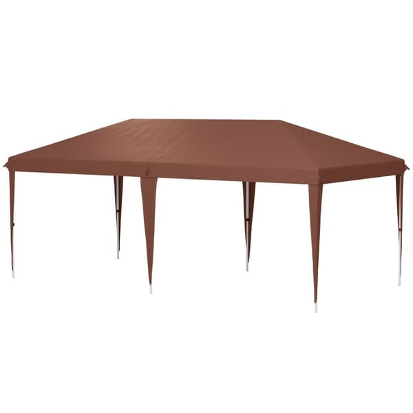 Rootz 6 x 3m Garden Pavilion Telt - Pop -up foldetelt - Carrier taske - UV -beskyttelse - 5,85 x 2,95 x 2,7 m