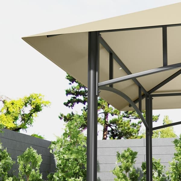 Rootz BBQ -tält - Grill -Zelt - Garden Pavilion - Luftcirkulation - 240 cm x 150 cm x 257 cm
