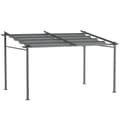 Miniatyrbillede 10 af 11: Rootz mørkegrå pergola - Terrasse Tag - Udtrækkelig baldakin - Sol og skygge - 3,97 m x 2,95 m x 2,3 m