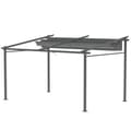 Miniatyrbillede 1 af 11: Rootz mørkegrå pergola - Terrasse Tag - Udtrækkelig baldakin - Sol og skygge - 3,97 m x 2,95 m x 2,3 m