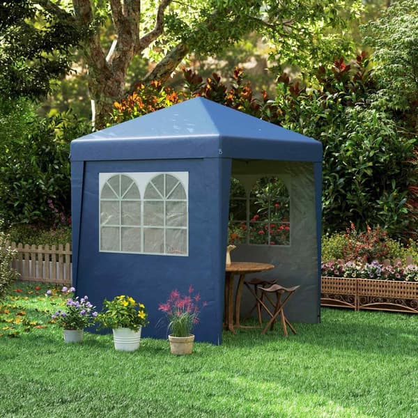 Rootz Foldbar Garden Pavilion - Pop -Up Tent - Outdoor Canopy - UV Protection 30+ - 202x202x261cm - Höjdjusterbar