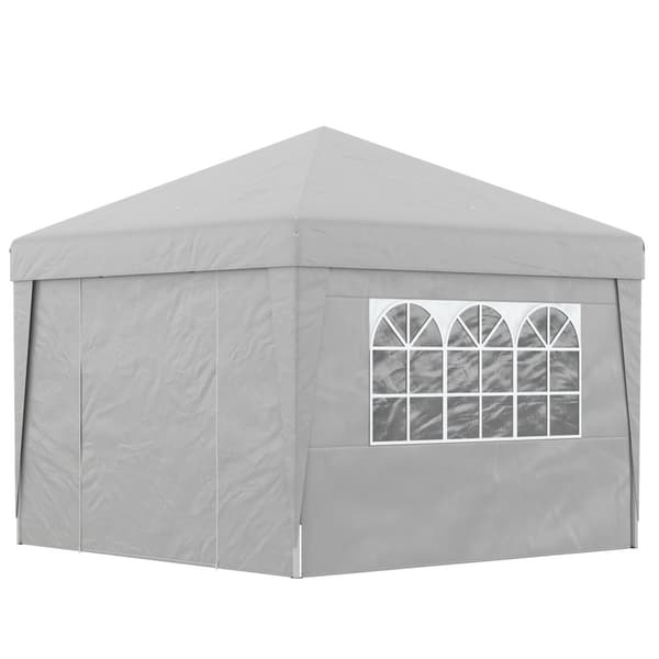 Rootz Foldble Garden Pavilion - Party Telt - Event Canopy - UV -suojaus 30+ - 298 cm x 298cm x 288cm - Sisältää kuljetuslaukun
