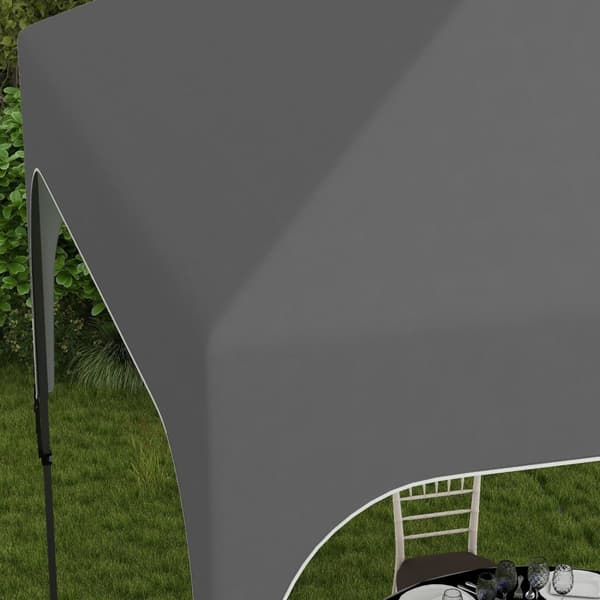 Rootz sammenfoldelig pop -up haven pavillon - udendørs husly - festtelt - UV -beskyttelse - 253 cm x 253 cm x 268 cm - Inkluderer transportpose